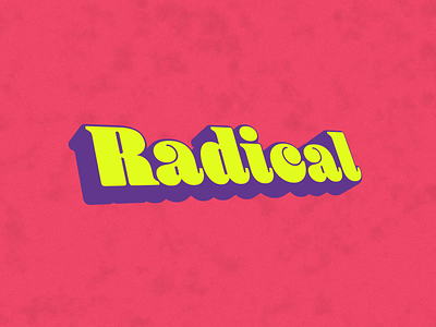 Radical after effects animation loop motion radical text type