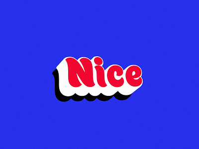 Nice after effects animation blue bouncy loop motion nice red text type