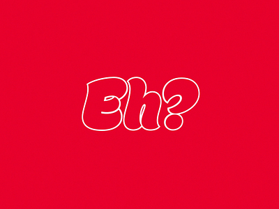 Eh? 3d after effects animation canadian eh loop motion red text type typography white