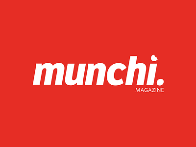 Munchi Magazine bite branding logo magazine masthead munchi munchies print design wordmark