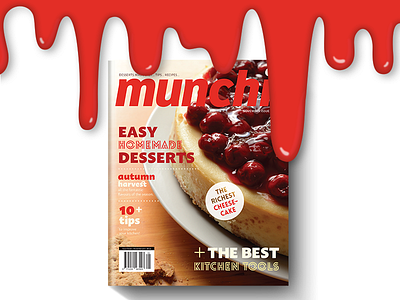 Munchi Magazine Cover cover magazine magazine layout munchi munchies print print design publication