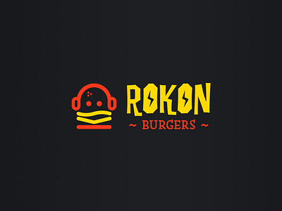 Rokon Burgers Branding branding burgers logo music