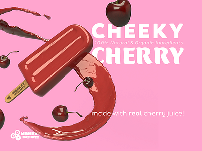 Cheeky Cherry Pop cheeky cherry frozen juice natural organic popsicle red treat