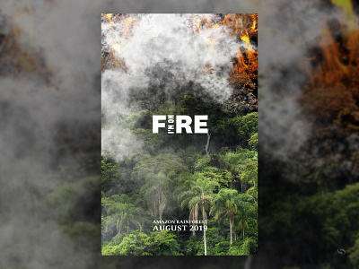 amazon's on fire 11x17 2019 amazon fire poster rainforest wildfire