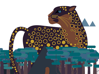 Arriba Jaguar art digital graphic illustration love restaurant with