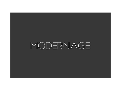 Modernage animation app design flat icon illustration lettering type typography ui vector web