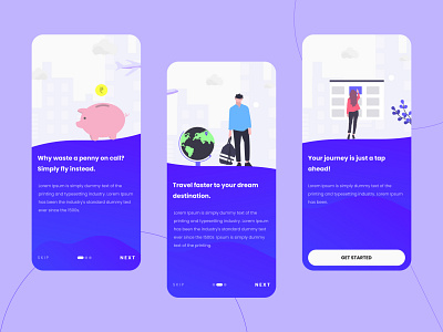 Onboarding Screens - Daily UI Day 023