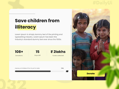 Crowd Funding Campaign - Daily UI Day 032