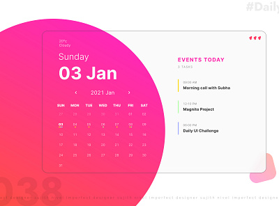 Calendar Event Design - Daily UI Day 038 app app design calendar calendar app calendar design calendar ui dailyui design event app events illustration minimal ui ui ux uidesign ux