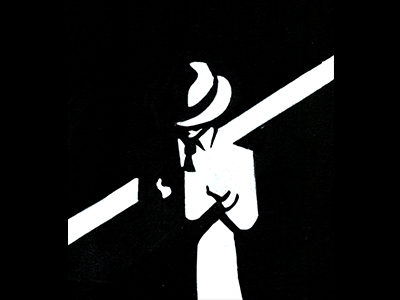 The Observer minimal man reading book lover book man with hat hat bold illustration black and white hand crafted illustration pen and paper hand drawn illustration design drawn on paper acrylic marker