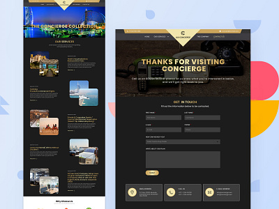 Concierge Website Design branding illustration website design