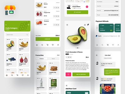 Grocery Mobile App Design android ios mobile app design