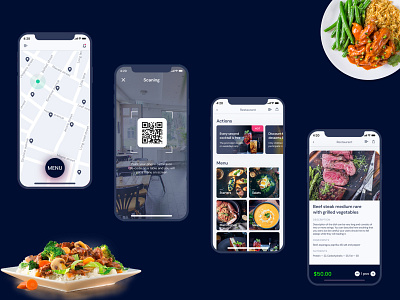 Restaurant App Design android ios mobile app design uidesign