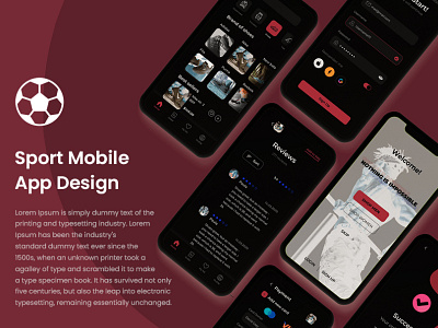 Sport App Design