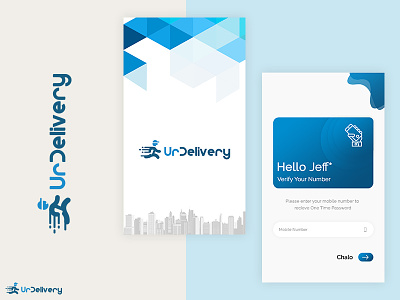 UrDelivery android ios mobile app design uidesign vector