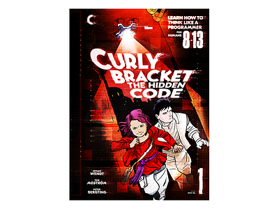 Curly Bracket The Hidden Code book comic cover glitch