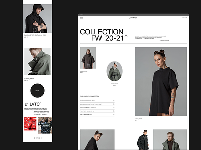 Levitacia^ Store concept design ecommerce ecommerce design elegant minimal typography ui ux