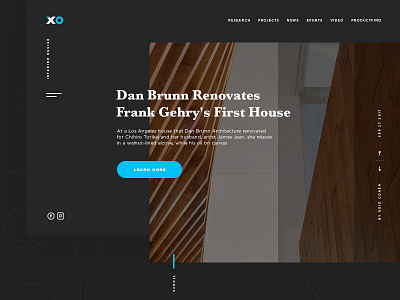 XO design architect concept design desktop interior ui ux web