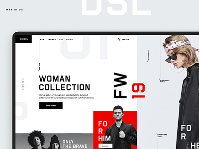 Dsl Сoncept Store aev dsgn agency concept design desktop e commerce landing page layout minimal product store design typography ui ux web