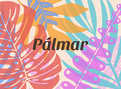 Pálmar Branding branding illustration pattern plant vector