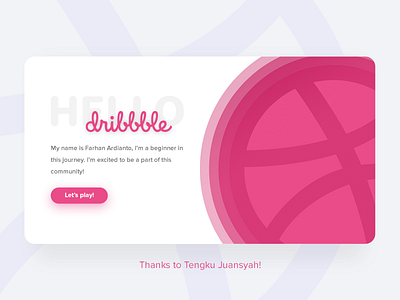 Hello dribbble! debut