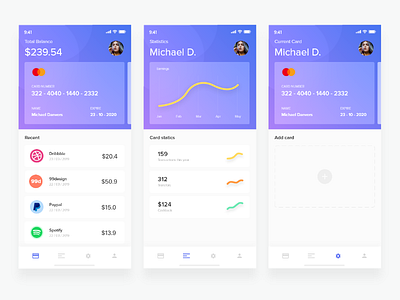 Finance App Exploration android clean exploration finance ios iphone mobile ui ux