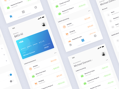 New Finance App - Light Mode Exploration