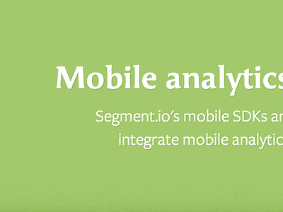 Mobile Landing Page analytics animation ff angie freight sans green iphone mobile toggle