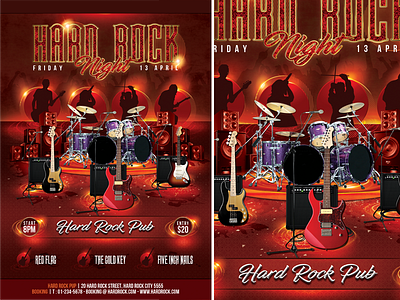 Hard Rock Night band base bass color colors concert drum good time guitar hard hard rock night light