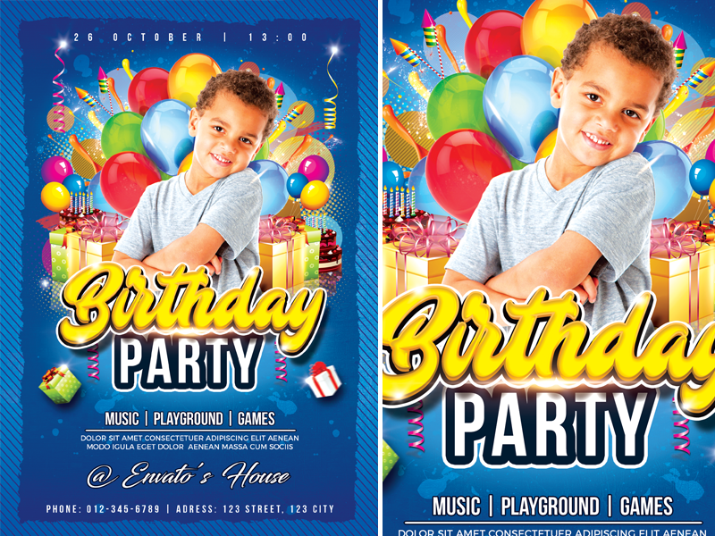 Birthday Party by mograsol on Dribbble