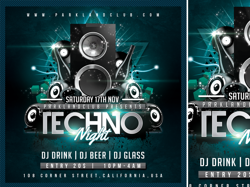 Techno Night By Mograsol Dribbble