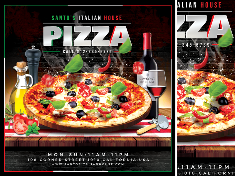 Pizza Flyer By Mograsol On Dribbble