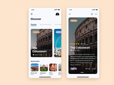 Travel App Design