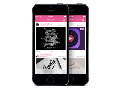 My new dribbble client ios