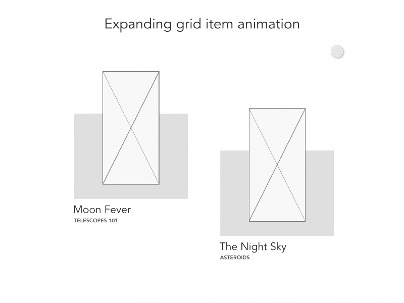 Expanding Grid Item Animation