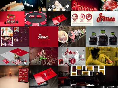 James pub 3d advertising branding c4d cinema4d design graphic lettering stationery style