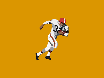 Jim Brown art artist browns challenge cleveland design game helmet illustration illustrator nfl nfl100 success vector