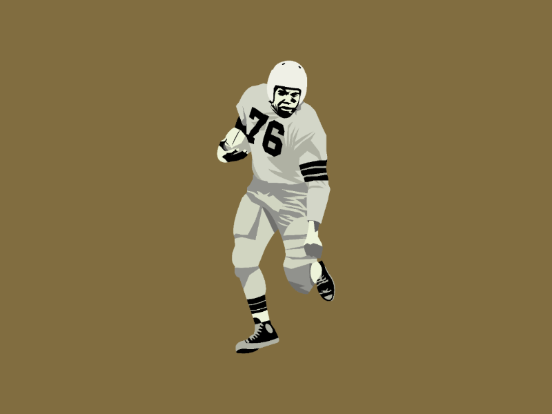 Marion Motley art success game illustration browns cleveland nfl100 nfl design illustrator vector