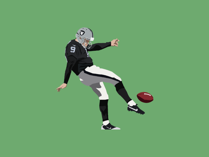 Shane Lechler success game illustration riders nfl100 nfl design illustrator vector