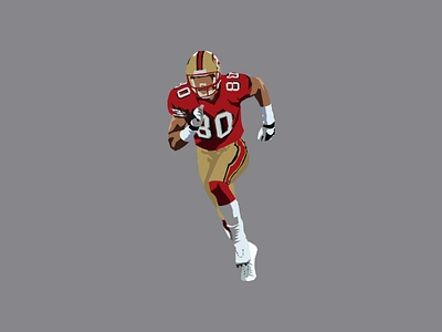 Jerry Rice design illustrator vector