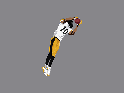 Santonio Holmes design illustration illustrator nfl nfl100 pittsburgh vector