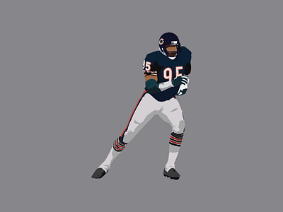 Richard Dent bears chicago design game illustration illustrator nfl success vector