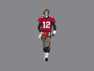 Tom Brady Buccanner art artist challenge design game helmet illustration illustrator nfl nfl100 success