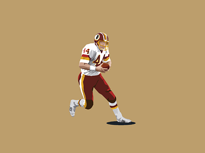 John Riggins challenge design game helmet illustration illustrator nfl nfl100 quarterback redskins vector washington