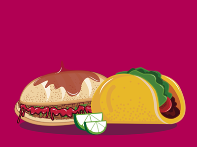 Tortas Ahogadas Dribble design food icon