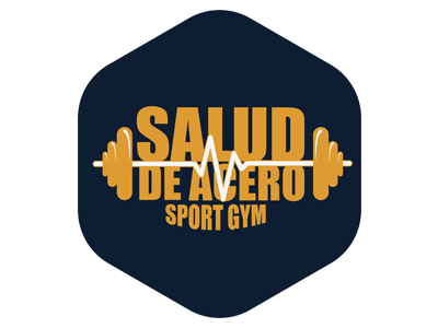 Salud de Acero Dribble gym illustrator logo sport vector