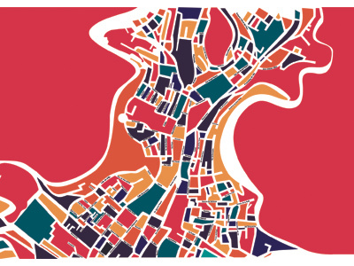 Map downtown Zacatecas, México