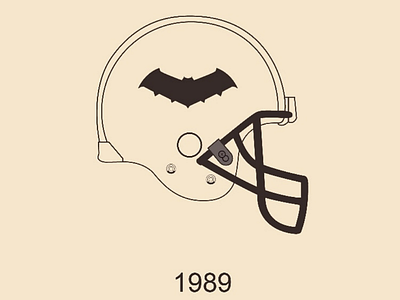 Casco Batman 1989 vector illustrator batman