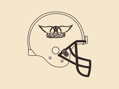 Aerosmith helmet vector illustrator design