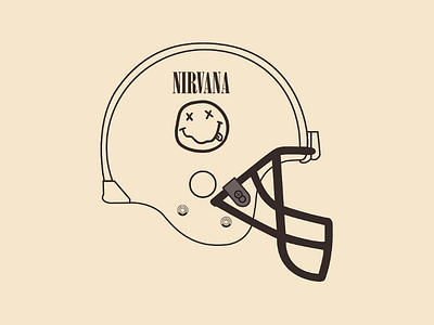 Nirvana Helmet vector illustrator design